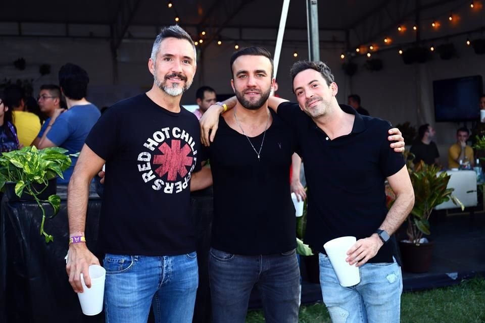 Bernardo Bremer, Roberto López y Gerardo Vignau