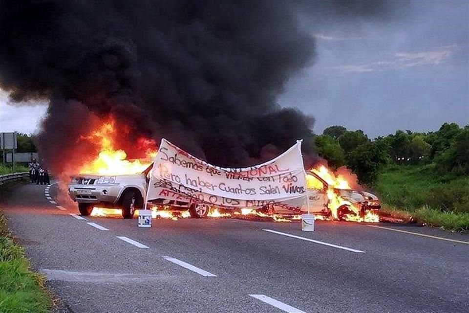 El bloqueo es a la altura del punto conocido como La Majahual.