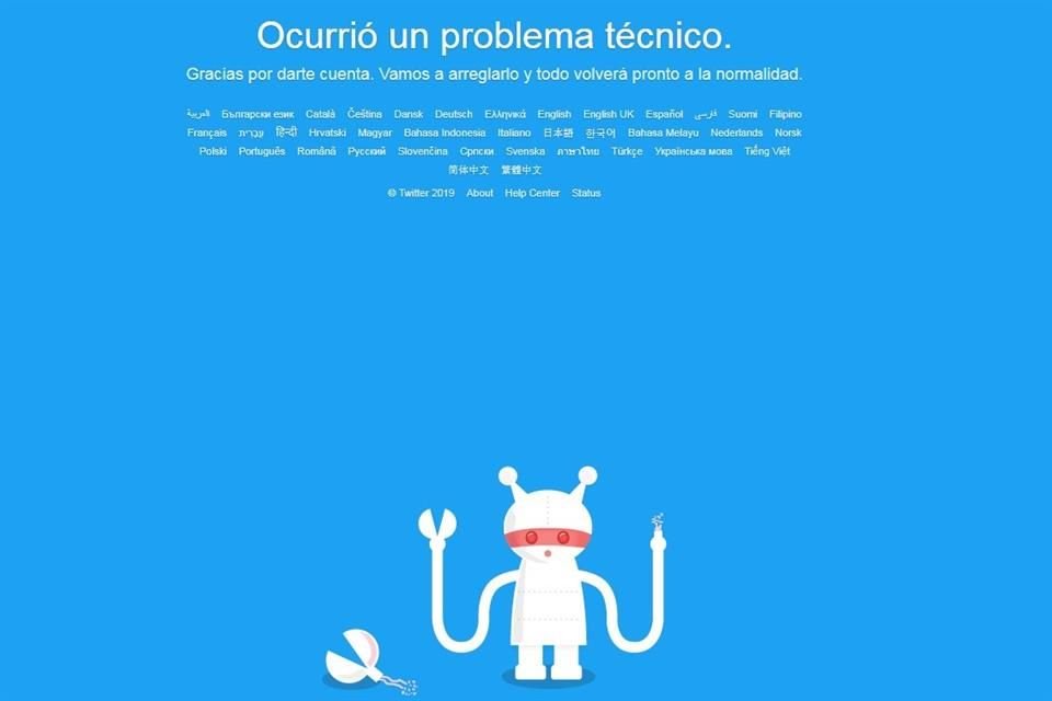 DownDetector informó que cerca de 70 mil personas reportaron incidentes con Twitter en el mundo.