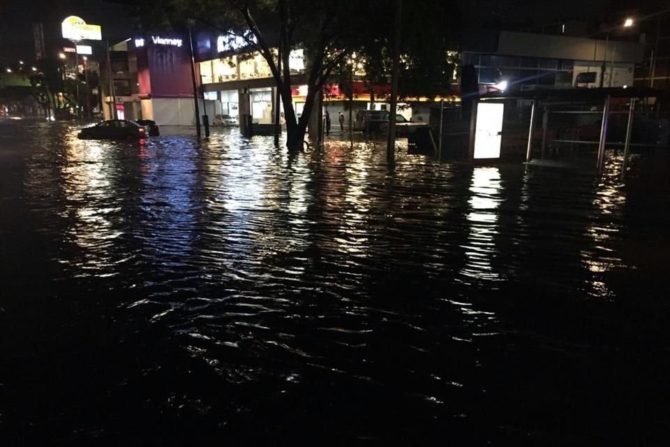 Inundación en el Canal de Miramontes, entre la Calzada de las Bombas y la Calzada del Hueso.