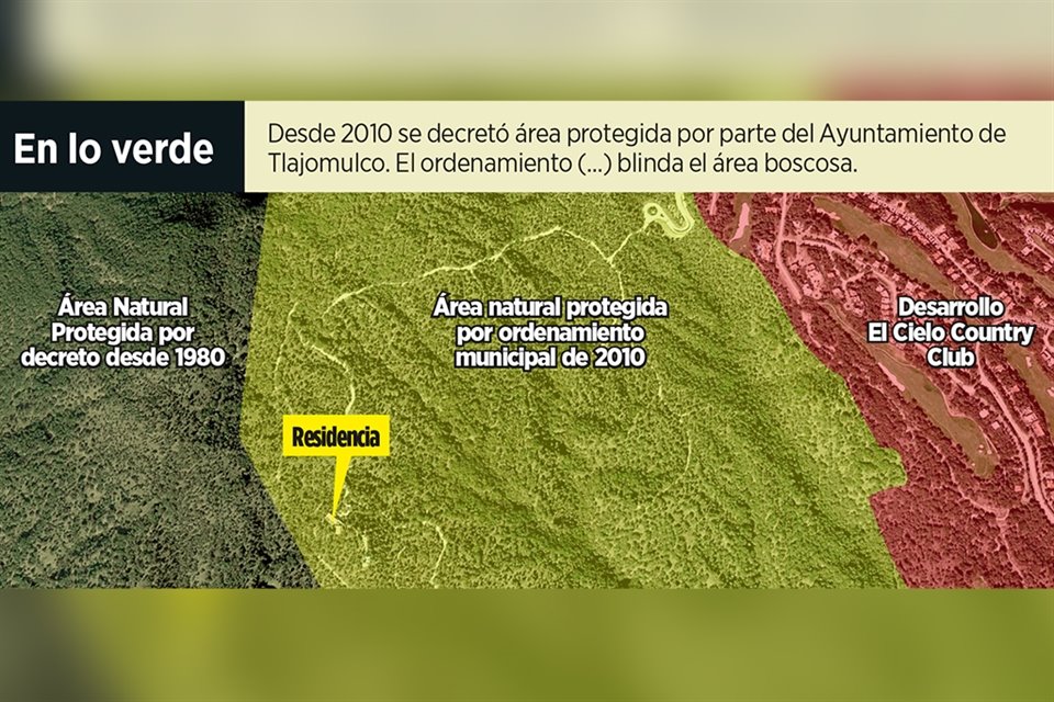 Según imágenes satelitales, 889.5 metros cuadrados del área de urbanización corresponden a la vivienda.