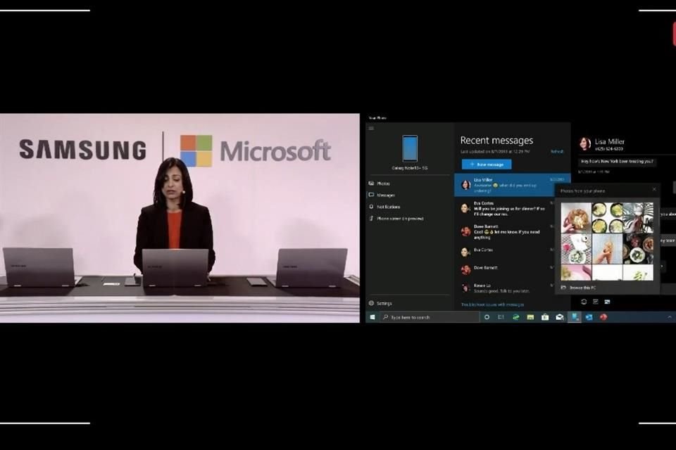 Con la integración de Your Phone, los usuarios tendrán mayor control de sus smartphones Galaxy Note 10 para hacer transferencias de archivos en menos tiempo