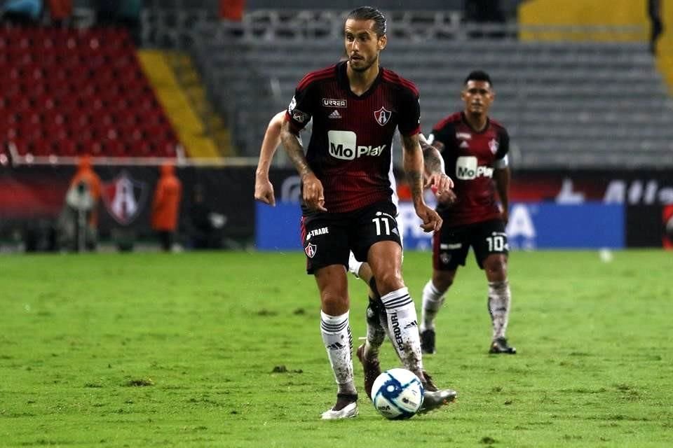 Cero goles ha marcado Ricky Álvarez con el Atlas en la Liga, a diferencia de la Copa donde lleva 1.
