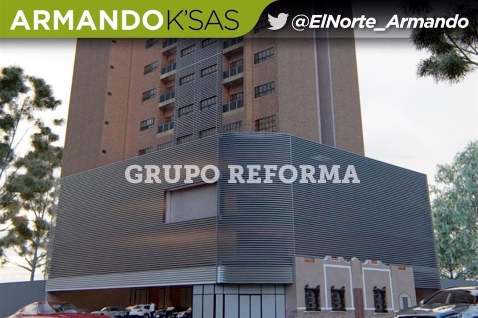 En el Barrio Antiguo, en el Centro de Monterrey, se construirá una torre de 16 pisos con vivienda, comercio, oficinas y un hotel boutique.