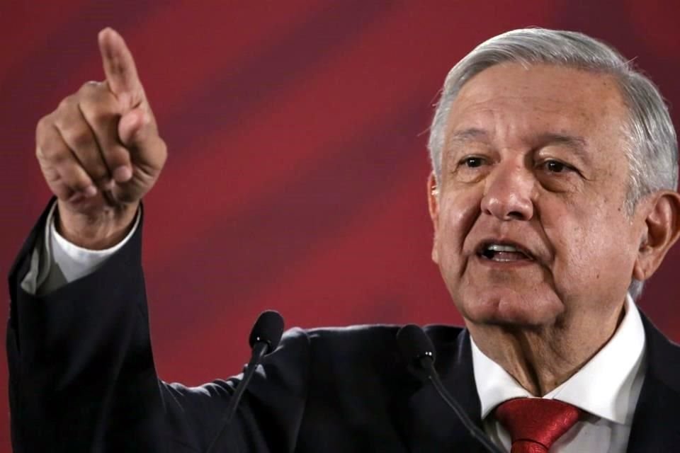 El Mandatario en su conferencia de prensa mañanera.