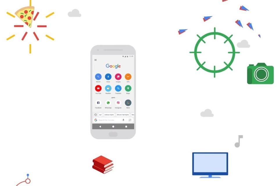 La app de Google Go agiliza el teléfono inteligente para correr Web, al ocupar sólo 7 MB de espacio.