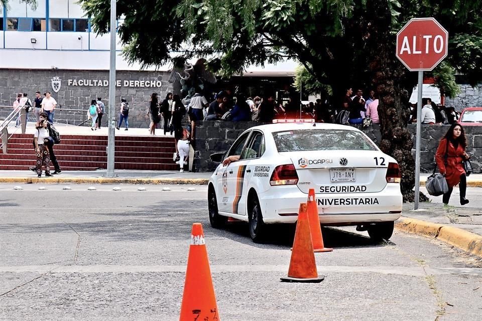 En un recorrido se logró observar que hay patrullas fijas en diferentes puntos de Ciudad Universitaria.