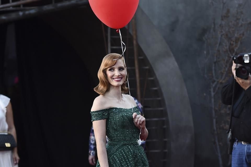 Jessica Chastain deslumbró con su belleza.