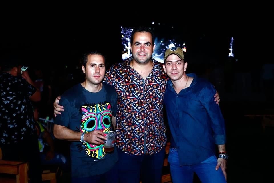 Felipe Morales, Marcelo Flores y Marcelo Muñoz