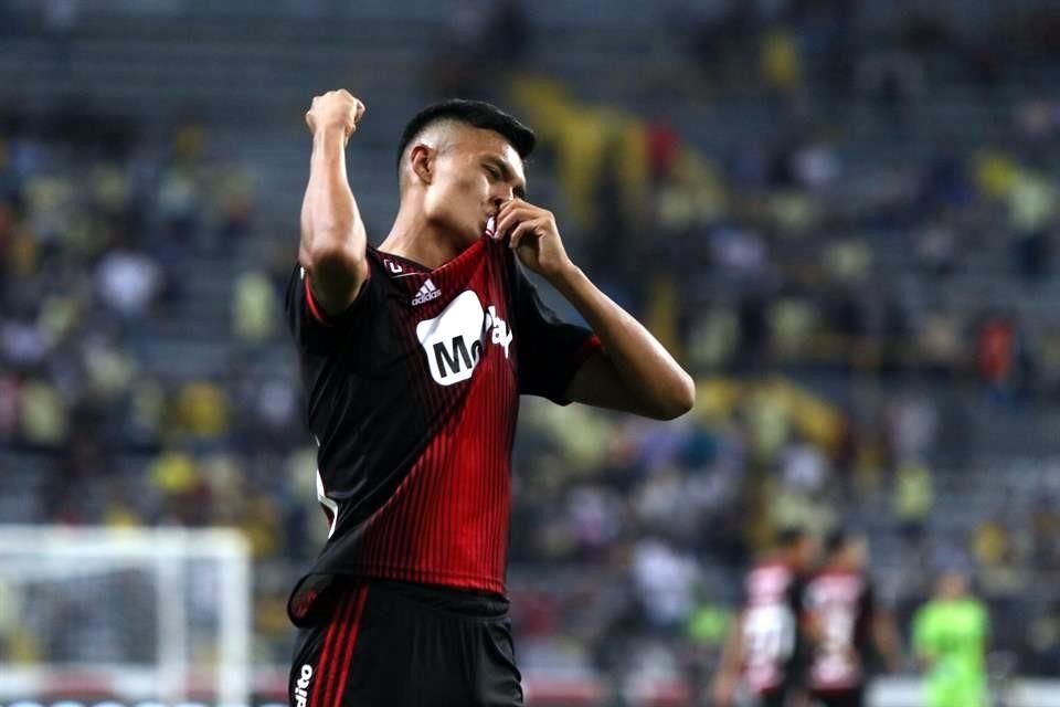 Christopher Trejo lloró tras sellar el triunfo rojinegro.