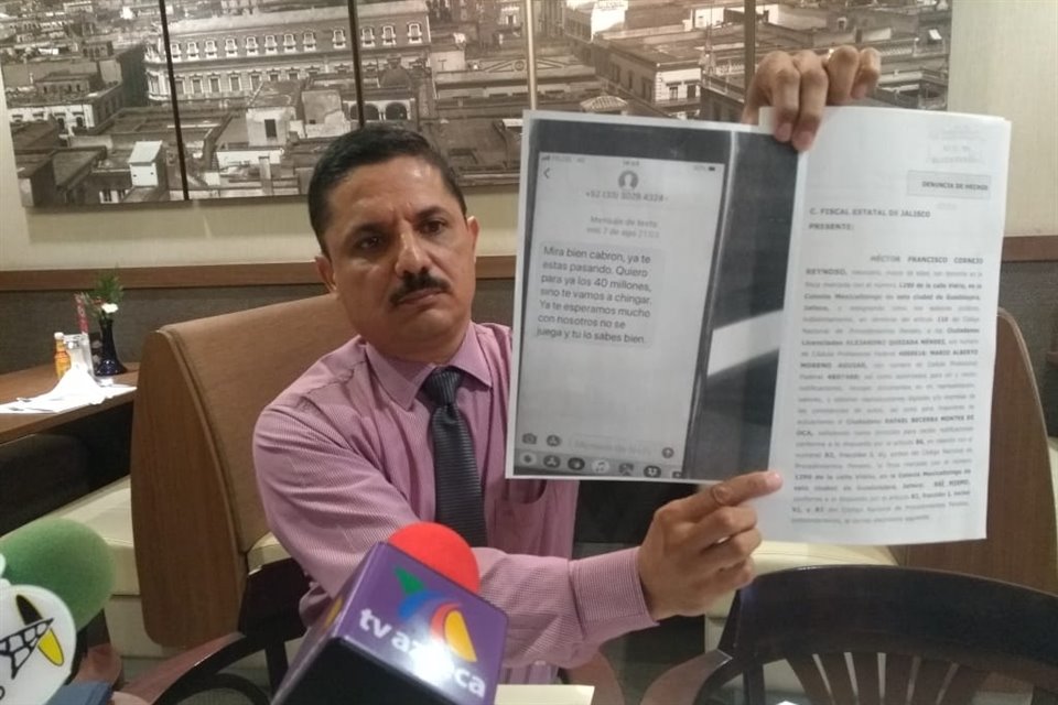 Grupo Corey denuncia a Salvador Cosío y Alejandro Cárdenas por un cobro ilegal de 40 mdp para desistirse de acciones legales contra Villa Panamericana.