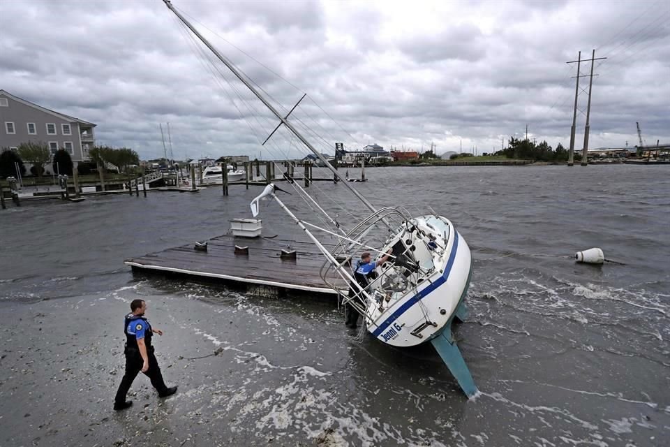 Dorian impactó en Outer Banks de Carolina del Norte.