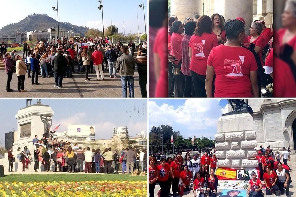 Fans de México y Chile se reunieron para despedir al fallecido artista. 