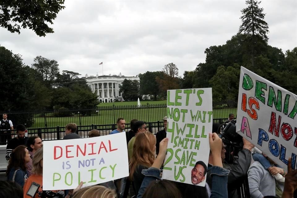 Fridays For The Future se manifestó en la Casa Blanca.