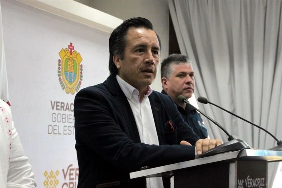 El Gobernador dijo que los homicidios en Veracruz van a la baja tras la remoción temporal de Jorge Winckler como Fiscal.