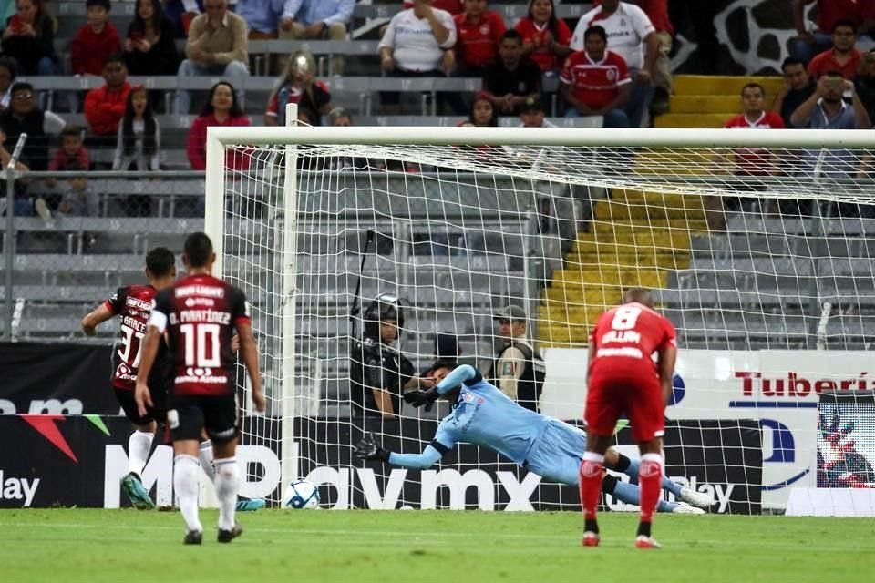 Talavera le atajó un penal a Facundo Barceló.