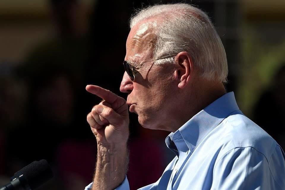 En acto de campaña en Las Vegas, Biden respondió al tema de la trama ucraniana.