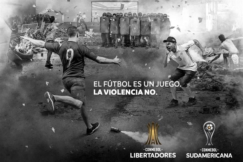 Esta es la imagen que acompaña la campaña de la Conmebol.