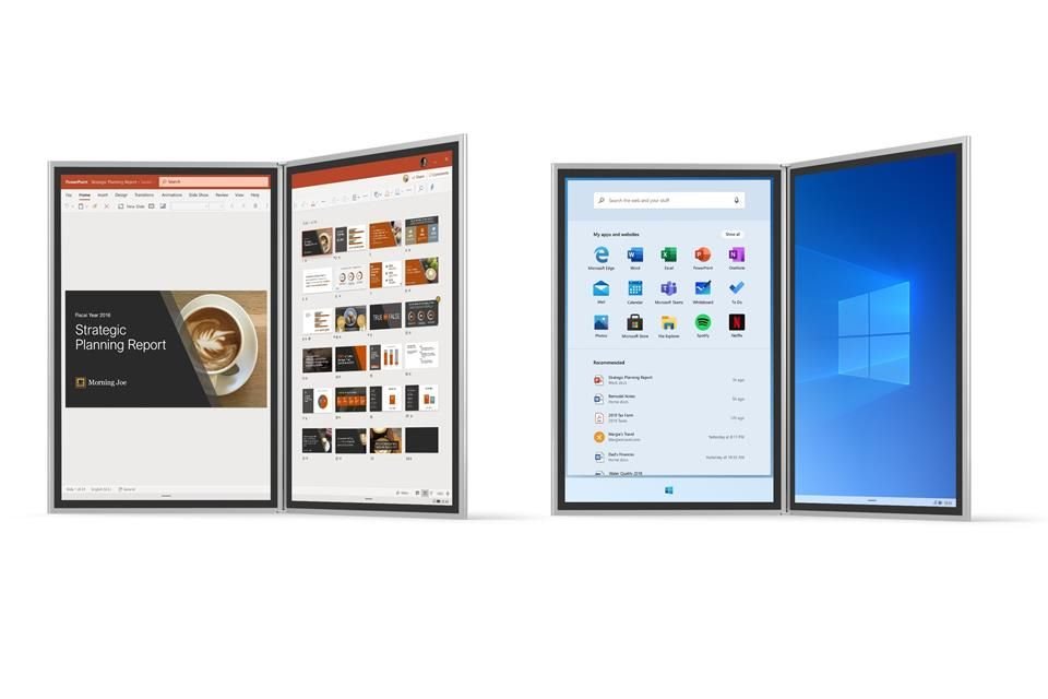 El sistema operativo debutará en otoño de 2020 para optimizar el uso de aplicaciones en computadoras de doble pantalla o pantalla flexible.