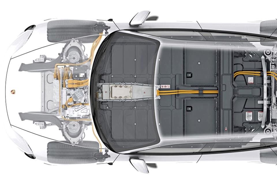 En cuanto al tren motriz y batería -lo que le dan poder- Porsche inyectó en el Taycan características que buscan ponerlo a competir cara a cara con Tesla.