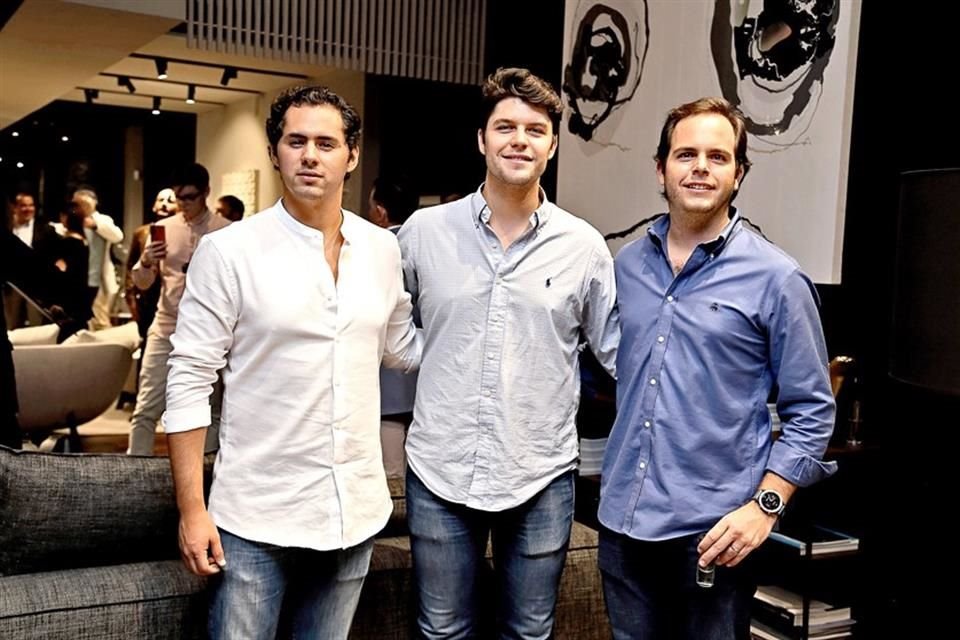 Jorge Vázquez, Bruno Rosas y Andrés González