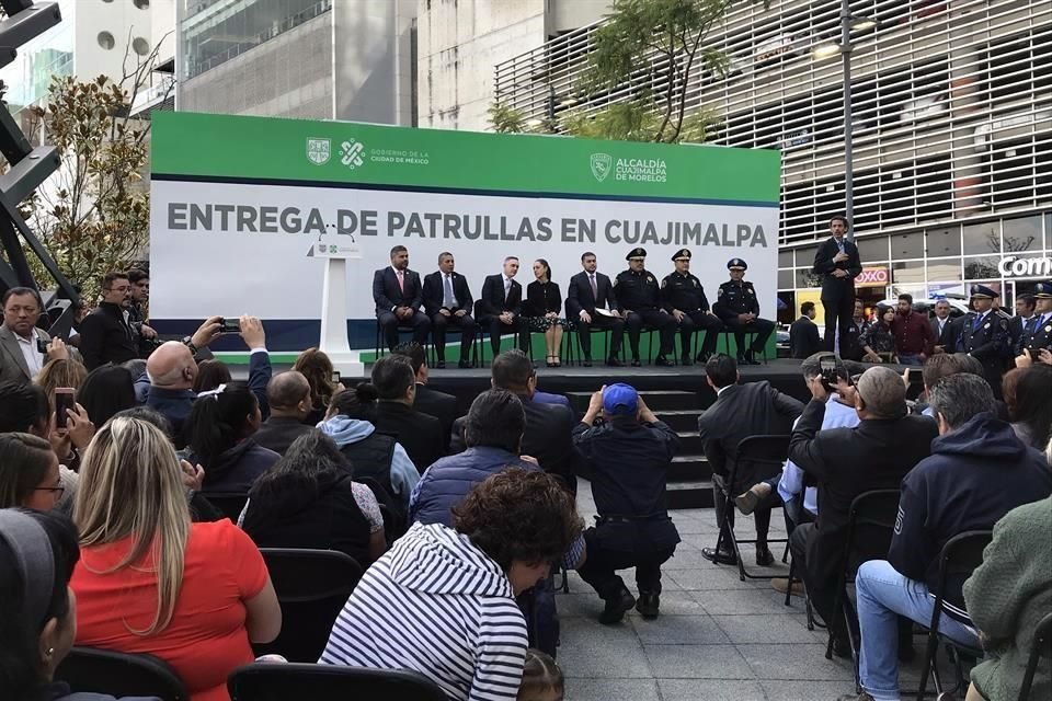 La Alcaldía Cuajimalpa reforzó a la Policía Auxiliar, con uniformados y con vehículos.