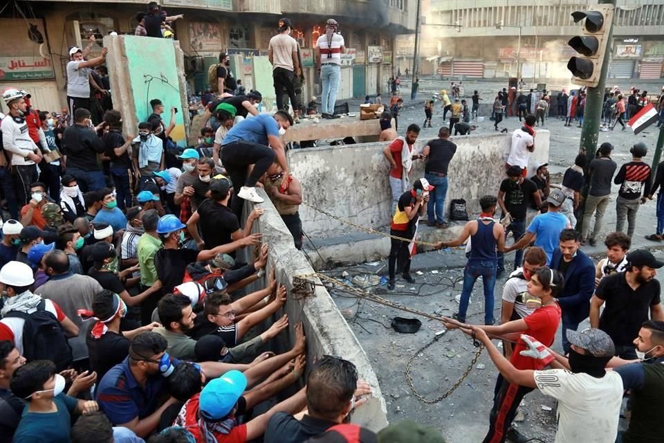 Irak vive una ola de protestas contra la corrupción del Gobierno.