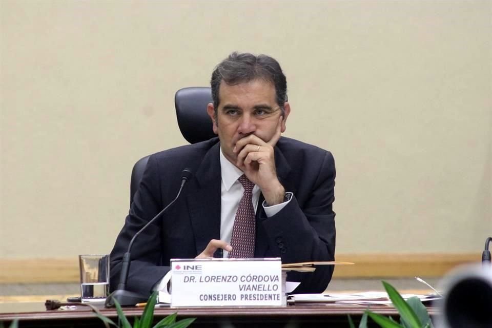 Lorenzo Córdova, consejero presidente del INE.