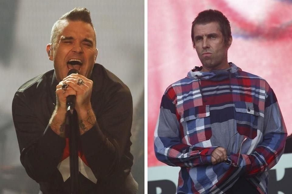 Robbie Williams y Liam Gallagher sostienen una rivalidad desde los 90.