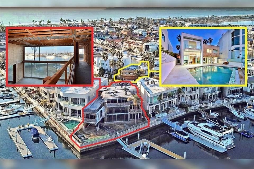 Elba Esther Gordillo está rematando sus propiedades en una exclusiva zona de San Diego. El 15 de noviembre Emilio Hank Talancón, compró una en Dls. 3.7 millones (recuadro rojo). Otra muy cercana la vende Gordillo en Dls. 4 millones.