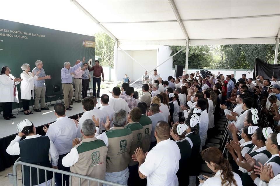 El Presidente AMLO visitó los 80 hospitales rurales del IMSS en una gira del 5 de julio al 18 de octubre.