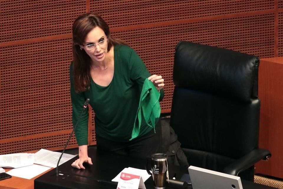 La senadora Lilly Téllez ha manifestado su postura en contra de la despenalización del aborto.