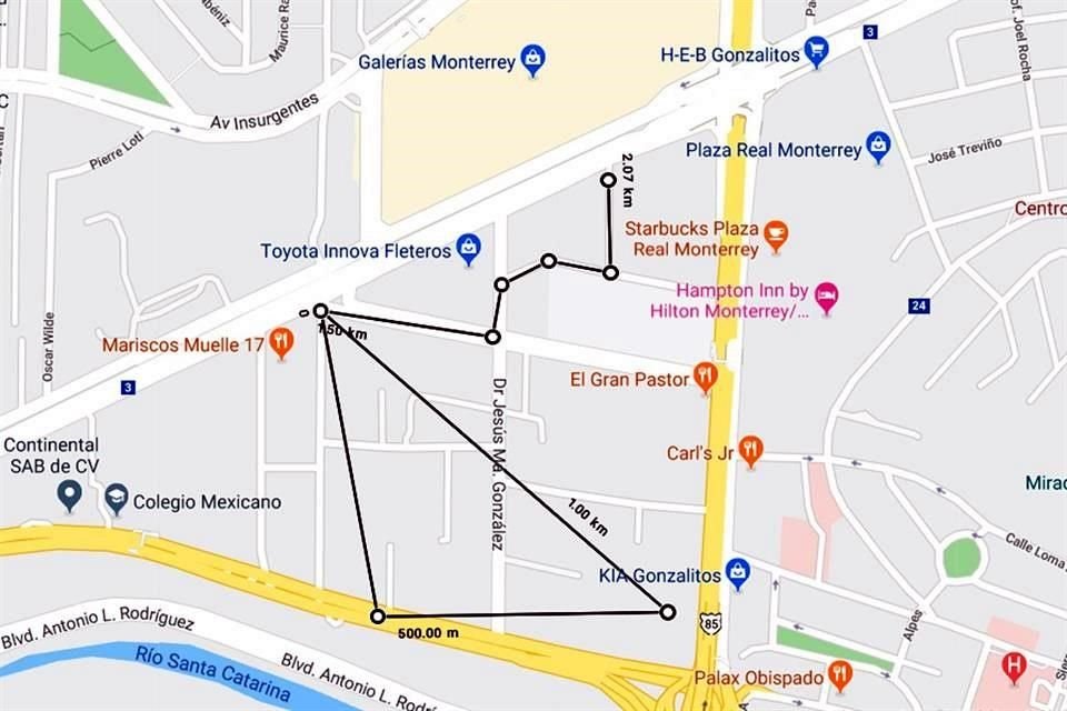 El sistema GPS del auto Marcha reveló que salía del taller donde le hacían una reparación estética.
