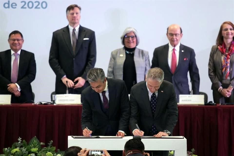 Juan Lozano, director general del IMPI, y Andrei Iancu, director de la USPTO.