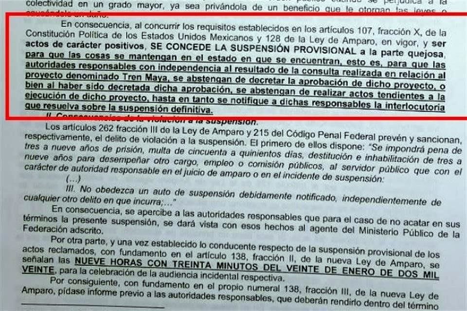 Comunidades indígenas de Campeche y el Fondo Nacional de Fonatur chocaron declaraciones tras el otorgamiento de una suspensión provisional sobre la construcción del Tren Maya.