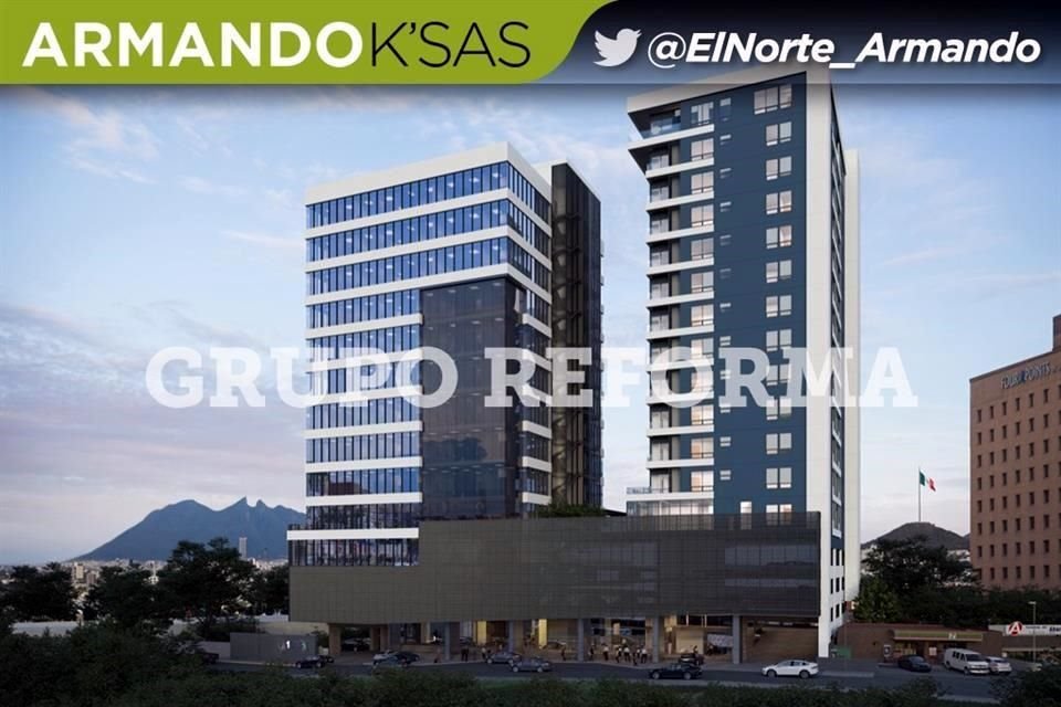 Por los rumbos de Galerías Monterrey se levantará un desarrollo inmobiliario que contempla un par de torres.