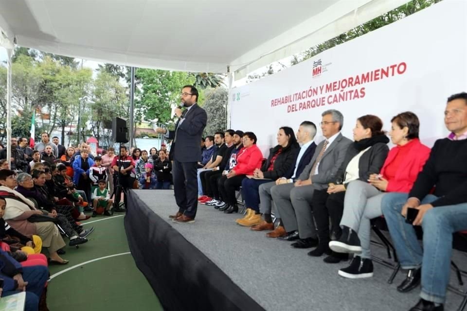 Romo refirió que la rehabilitación del parque se inserta dentro del programa de mejoramiento de la calzada México-Tacuba.
