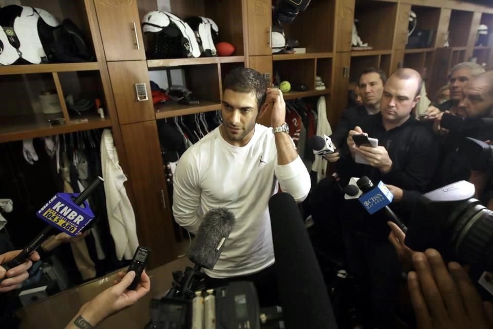Garoppolo lamentó el resultado final.
