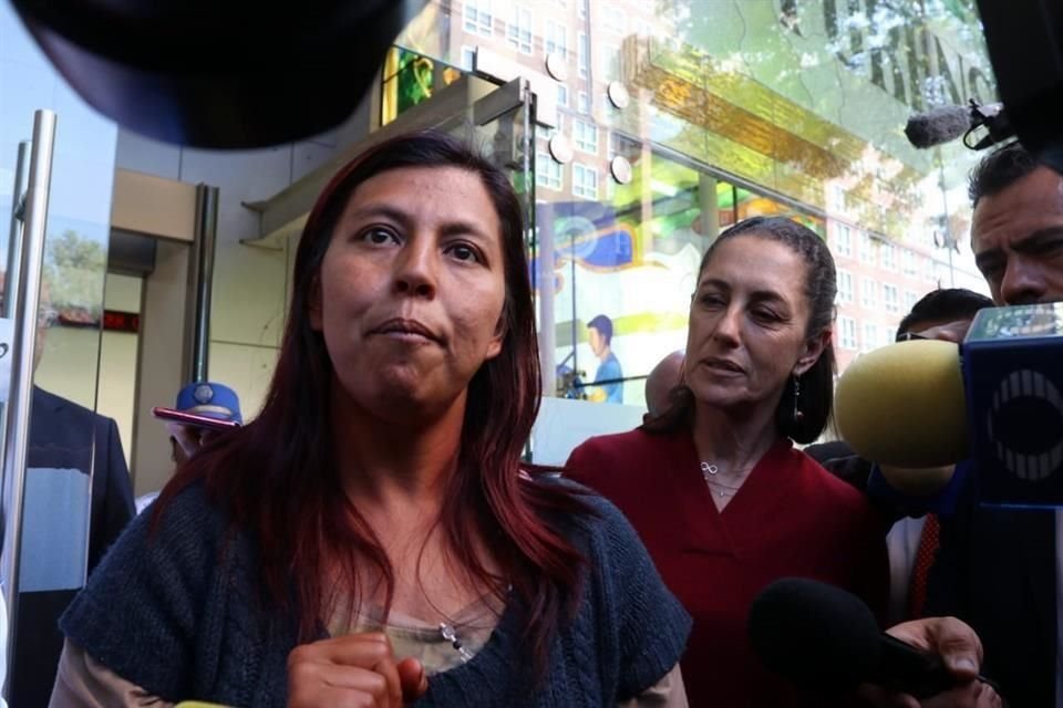 María Magdalena Antón Fernández, madre de Fátima, exigió justicia a Claudia Sheinbaum por el homicidio de su hija.