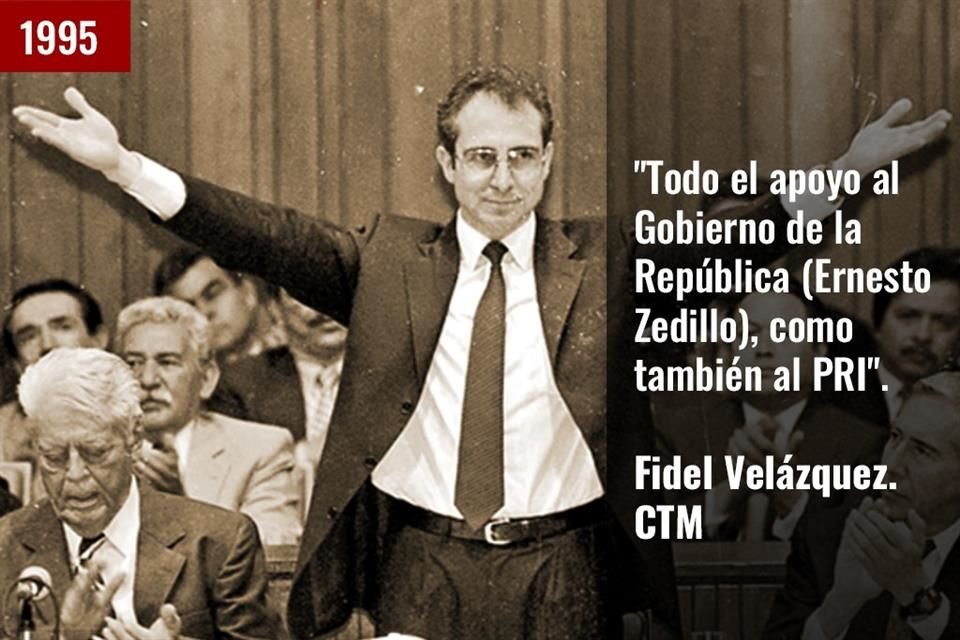 Y ESO QUE NO SON IGUALES. A pesar de que ahora se ufanan de ser diferentes a gobernantes del pasado, ayer se vivió una ceremonia a la vieja usanza con la pleitesía sindical al Presidente en turno.