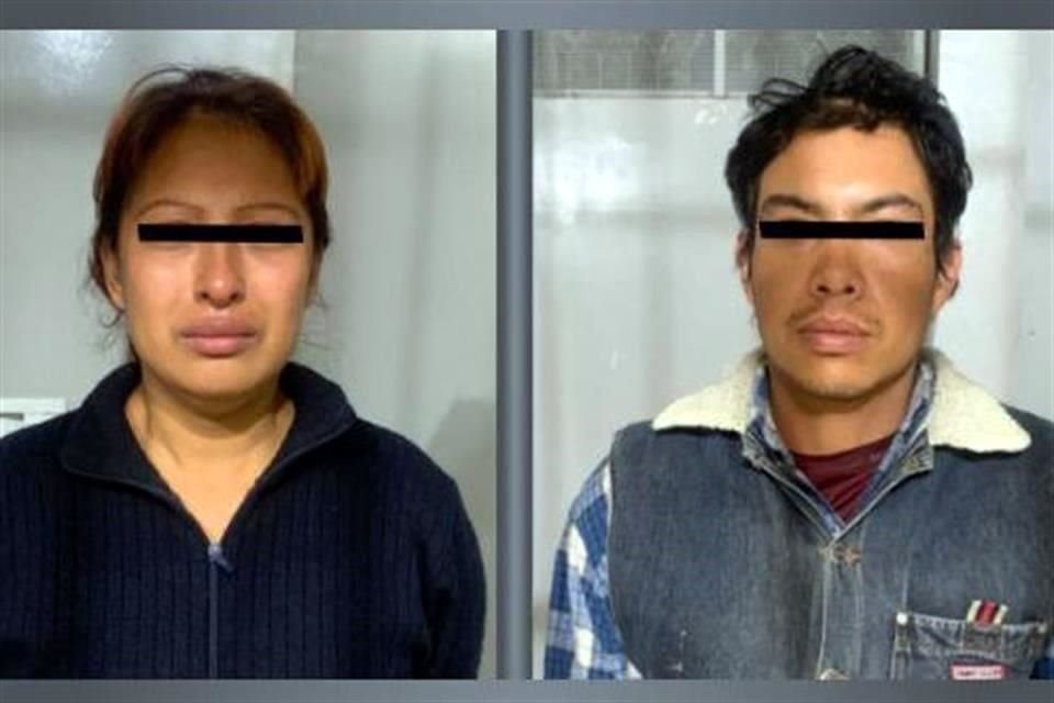 Giovana Cruz y Mario Reyes, pareja de presuntos feminicidas de Fátima, fueron detenidos ayer en el Estado de México.