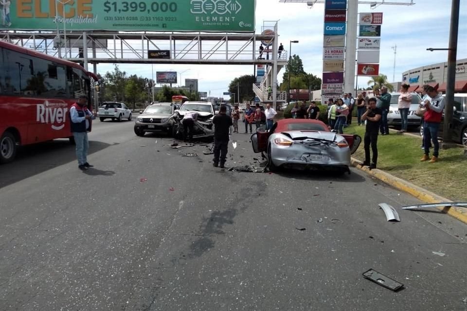 El accidente ocurrió junto a la Plaza El Manantial.