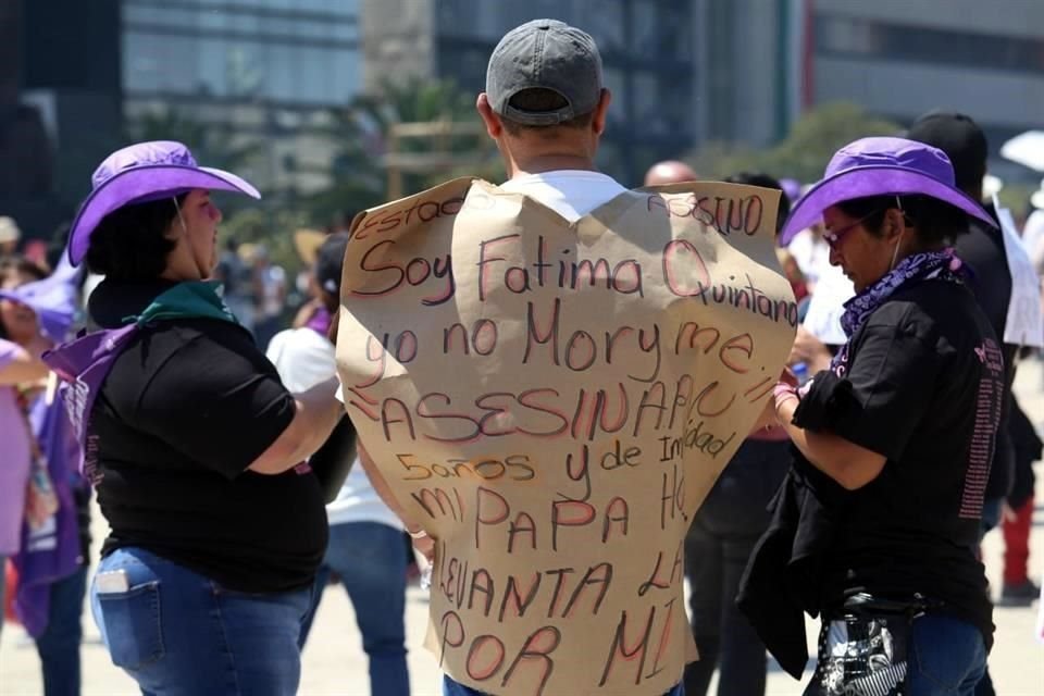 Un papá se sumó a las exigencias de justicia por su hija.