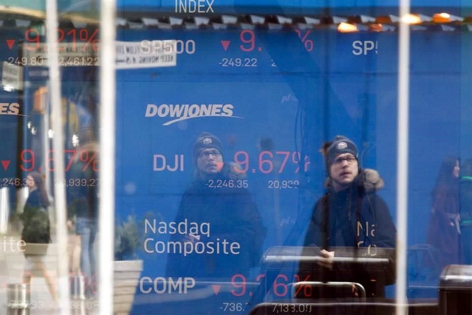 Hasta el momento, Wall Street mantiene sus pérdidas en torno al 5 por ciento.