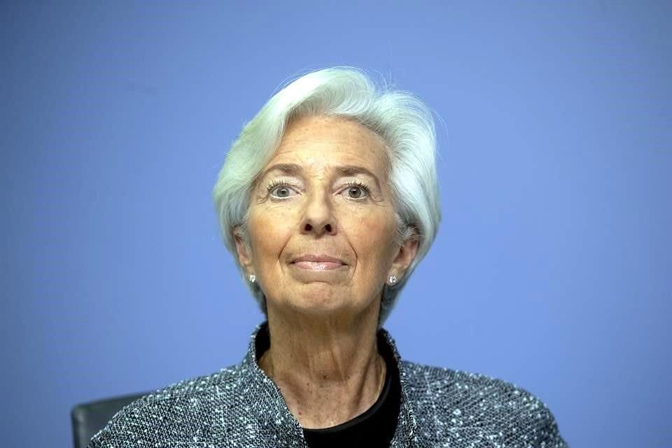 Christine Lagarde, presidenta del Banco Central Europeo.