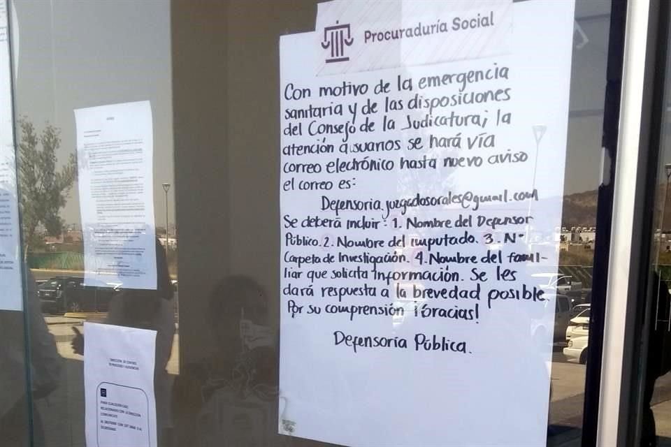 El Consejo de la Judicatura del Estado implementó un sistema de guardias para mantener una operación parcial ante la pandemia del covid-19.