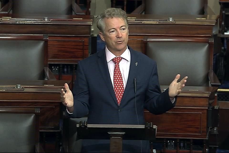 Rand Paul es el primero en el Senado estadounidense en dar positivo al virus.