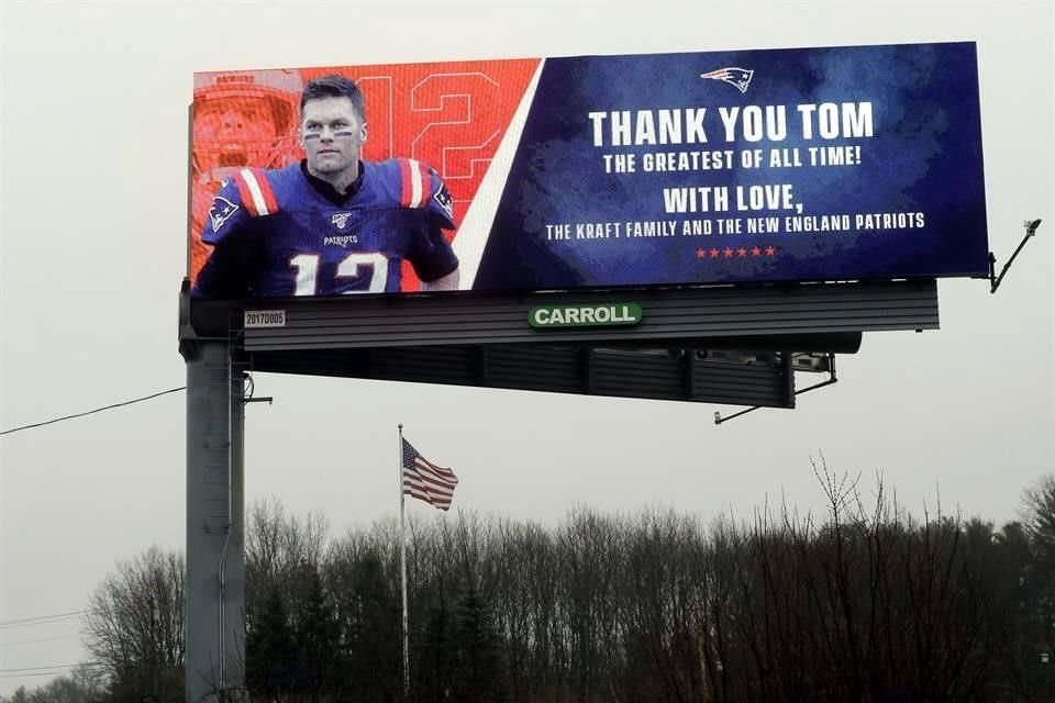 La Familia Kraft ya había pagado por unos espectaculares para agradecer a Brady.