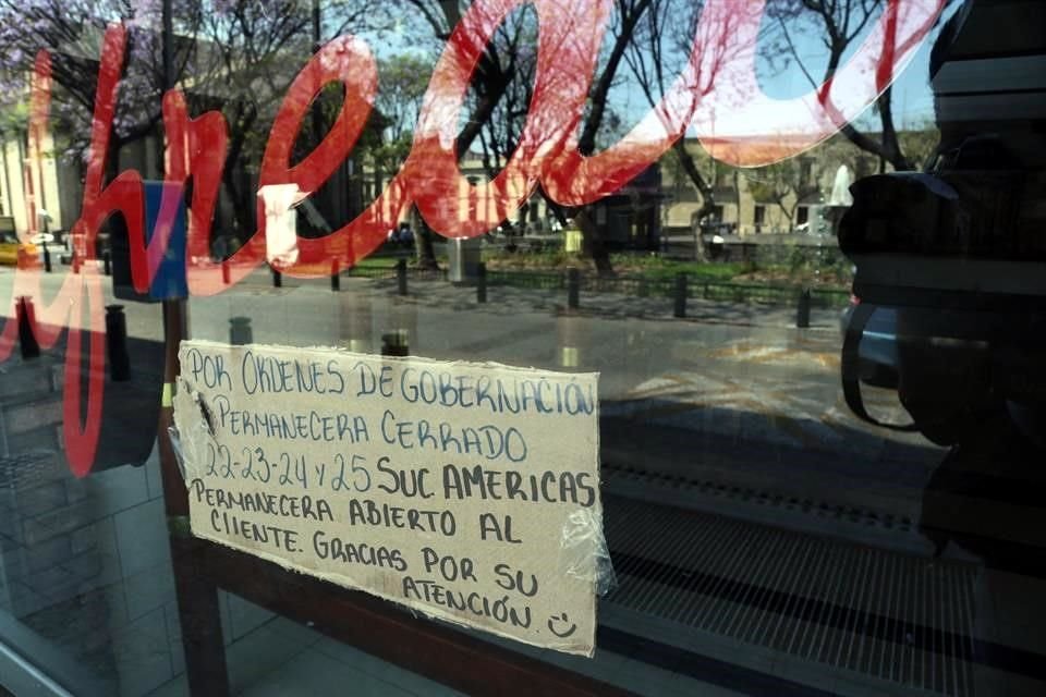 Una mayoría de negocios decidieron cerrar.