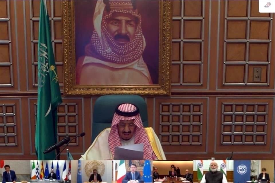 El Ministerio saudí y la agencia oficial SPA difundieron la participación del Rey Salman.